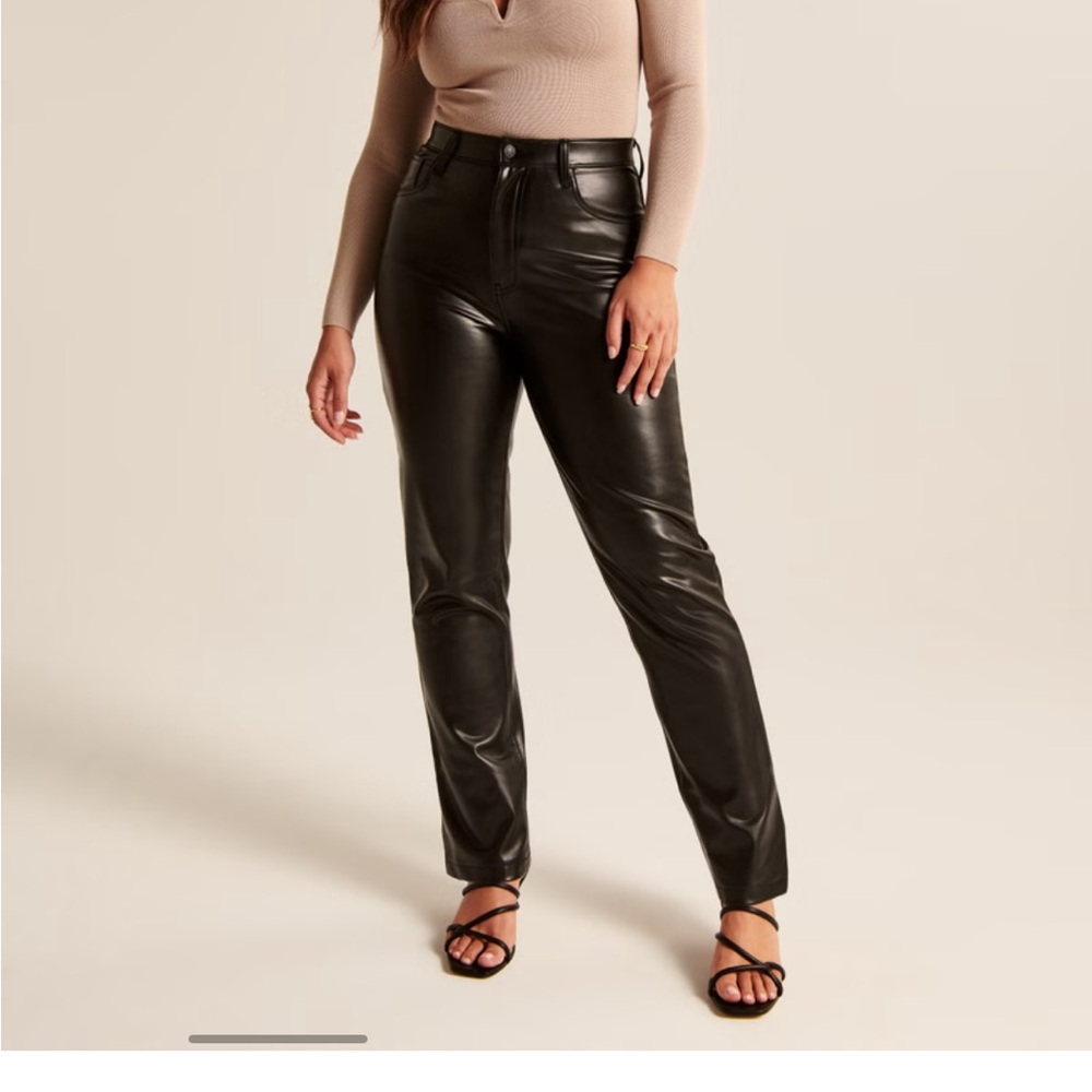 ABERCROMBIE - Faux Leather Pants
